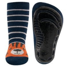 EWERS chlapecké protiskluzové ponožky ABS - tygr 221219 tmavě modrá 18-19