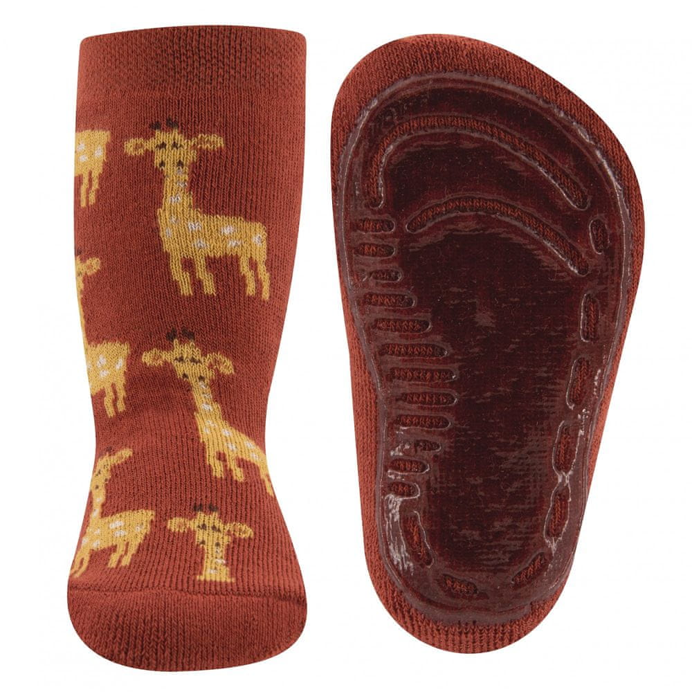 EWERS dětské ponožky s protiskluzem ABS - žirafa 221220_1 oranžová 29 - 30