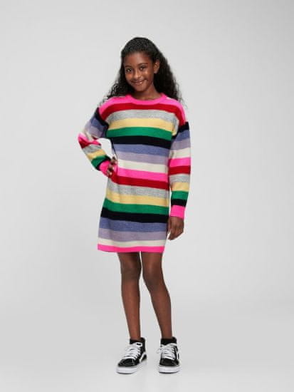 Gap Dětské pruhované šaty