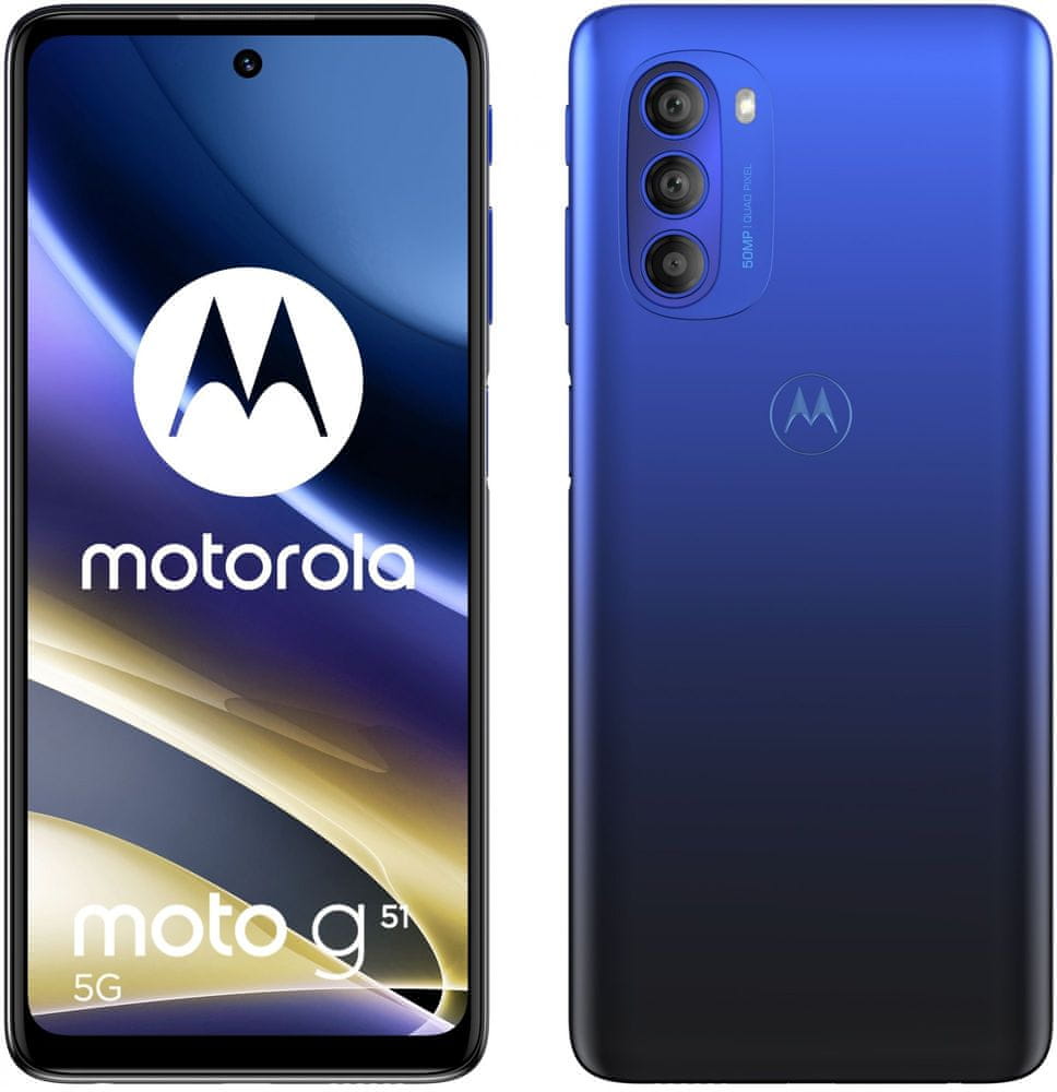 Motorola Moto G51 5G, 4GB/64GB, Horizon Blue - rozbaleno
