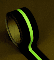 Heskins Protiskluzová páska svítící GLOWFIX BLACK fotoluminiscenční, 50 mm x 18 m - Kód: 06366