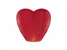 Lampión štěstí - přání - červené srdce - 10 ks/balení
