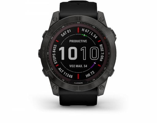 Chytré hodinky Garmin fénix 7, dlouhá výdrž baterie, voděodolné, odolné, tvrzené sklo, gorilla glass, vojenský standard