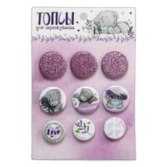 Me To You Scrapbooking tops, cabochons for embellishment "lavender"