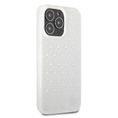 MERCEDES MEHCP13XESPWH hard silikonové pouzdro iPhone 13 Pro MAX 6.7" white Silver Stars Pattern