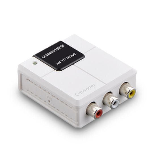 Ugreen Converter Analog na Digital, RCA - HDMI, bílý
