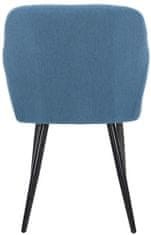 BHM Germany Jídelní židle Shila, textil, modrá