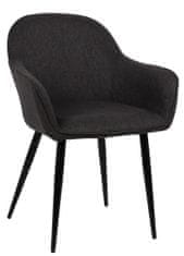 BHM Germany Jídelní židle Boise, textil, černá