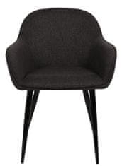 BHM Germany Jídelní židle Boise, textil, černá