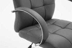 BHM Germany Kancelářská židle Mikos, syntetická kůže, šedá
