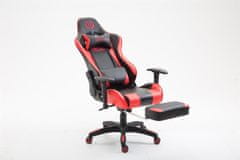 BHM Germany Herní židle Boavista, syntetická kůže, černá /červená