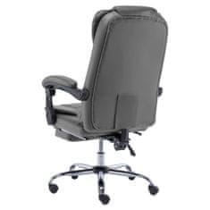 Greatstore Kancelářská židle antracitová umělá kůže