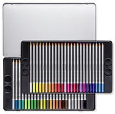 Staedtler Akvarelové pastelky "Karat", sada, kovová krabička, 48 barev, 125 M48
