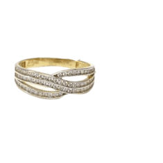 Pattic Prsten ze žlutého zlata a zirkony AU 585/000 1,95 gr, PR111630901-55