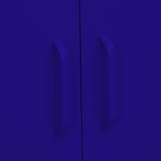 Greatstore Úložná skříň námořnická modrá 80 x 35 x 101,5 cm ocel