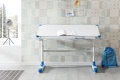 Bruxxi Pracovní stůl Alia, 119 cm, bílá / modrá