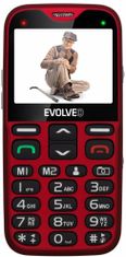Evolveo EasyPhone XG s nabíjecím stojánkem, Red