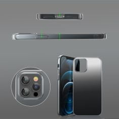 Kingxbar Aurora Series pouzdro na iPhone 12 Pro MAX 6.7" Silver-black