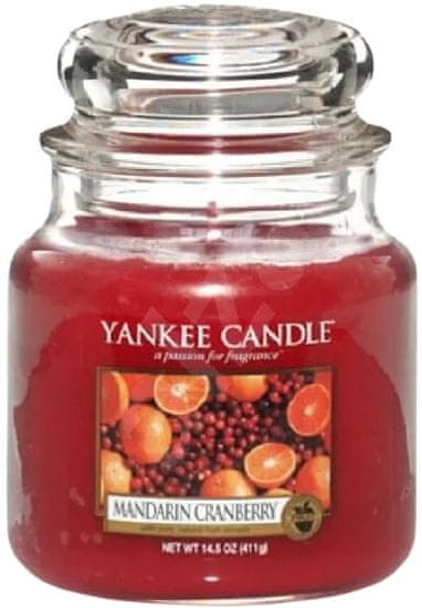 Yankee Candle Svíčka ve skleněné dóze , Mandarinky s brusinkami, 410 g