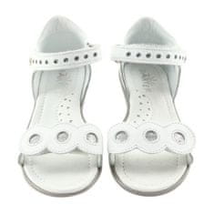 Bartek Dívčí stříbrné sandály s obručí velikost 30