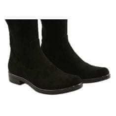 Caprice Černé strečové dámské boty velikost 40