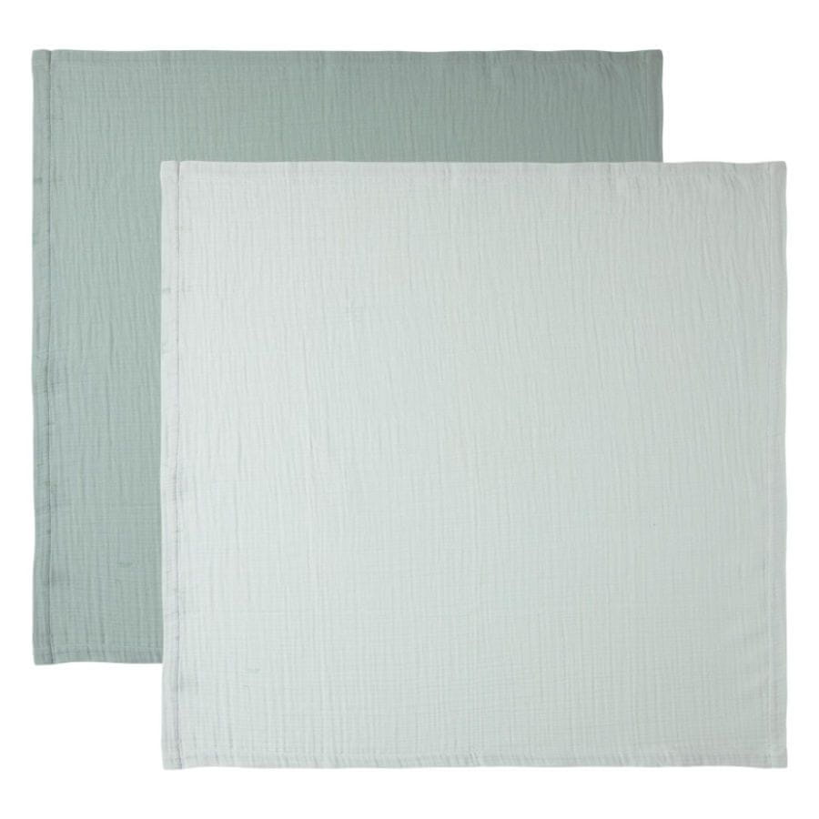 Levně Bebe-jou Mušelínová plenka Pure Cotton Green 2ks 70x70cm
