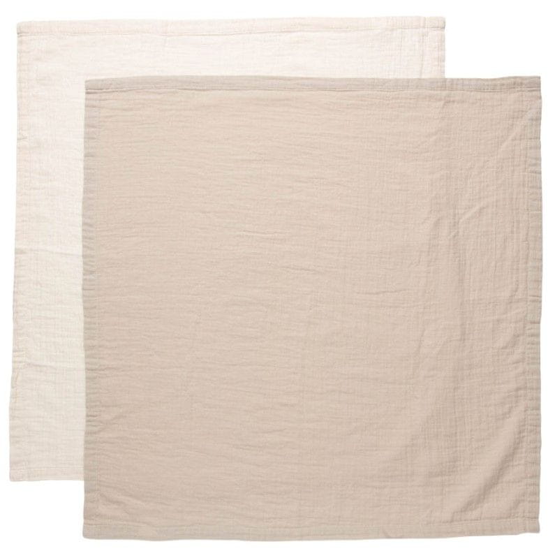 Levně Bebe-jou Mušelínová plenka Pure Cotton Sand 2ks 70x70cm