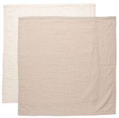 Bebe-jou Mušelínová plenka Pure Cotton Sand 2ks 70x70cm