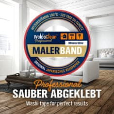 WoldoClean® Maskovací Washi lepící páska 38 mm x 50 m