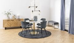 Design Scandinavia Jídelní židle Petri (SET 2 ks), antracitová