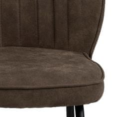 Design Scandinavia Jídelní židle Patricia (SET 2 ks), hnědá