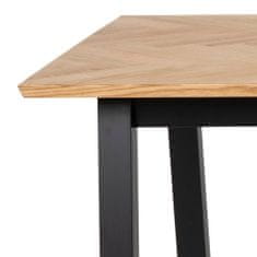 Design Scandinavia Jídelní stůl Brighton, 180 cm, dub / černá