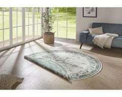 NORTHRUGS Kusový koberec Twin Supreme 104139 Green/Cream kruh – na ven i na doma 140x140 (průměr) kruh