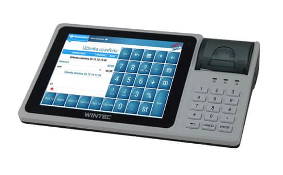 WINTEC Pokladna IDT800 s aplikací EET-POS, pro jedno i více IČO/DIČ, 8" display, předváděcí kusy se zárukou