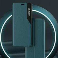 MG Eco Leather View knížkové pouzdro na iPhone 13 Pro Max, zelené