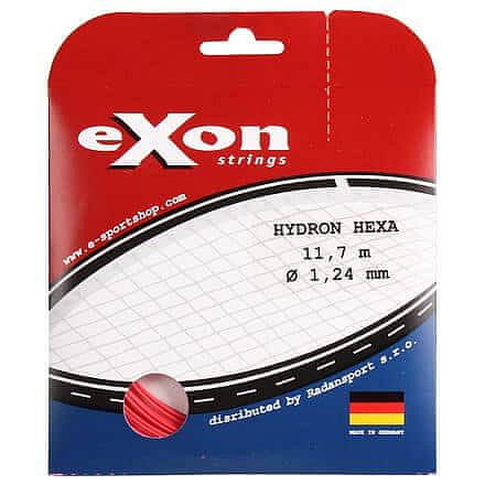 Exon Hydron Hexa tenisový výplet 11,7 m červená Průměr: 1,24