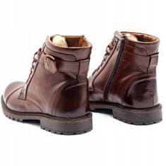 Pánské sněhové boty 910MP tmavě hnědé velikost 46