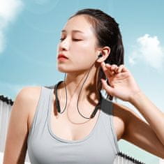 shumee Sportovní sluchátka pro běžce bezdrátová bluetooth na krk černá