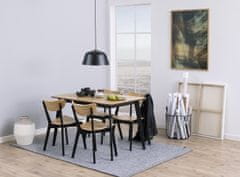 Design Scandinavia Jídelní stůl Roxby, 120 cm, dub / černá