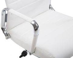 BHM Germany Kancelářská židle Kolumbus, syntetická kůže, bílá