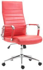 BHM Germany Kancelářská židle Kolumbus, syntetická kůže, červená