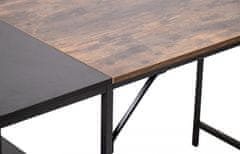 BHM Germany Psací stůl Ocala, 120 cm, černá / hnědá