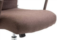 BHM Germany Kancelářská židle Kolumbus, textil, hnědá