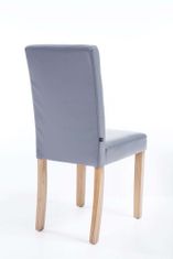 BHM Germany Jídelní židle Ina, syntetická kůže, šedá