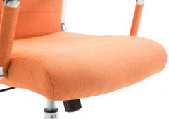BHM Germany Kancelářská židle Kolumbus, textil, oranžová