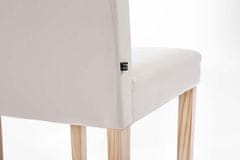 BHM Germany Jídelní židle Ina, syntetická kůže, krémová