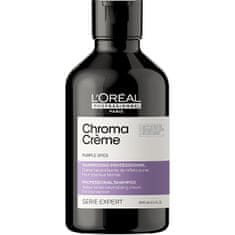 Loreal Professionnel Profesionální fialový šampon neutralizující žluté tóny Serie Expert Chroma Crème (Purple Dyes Shampo (Objem 300 ml)