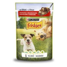 Friskies Dog adult hovězí ve šťávě 20x100 g