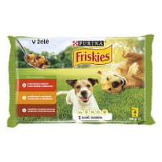 Friskies Dog Adult Multipack hovězí/kuře/jehněčí v želé 40 x 100 g