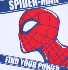 MARVEL Bílá chlapecká halenka s potiskem Spider-Mana, 98